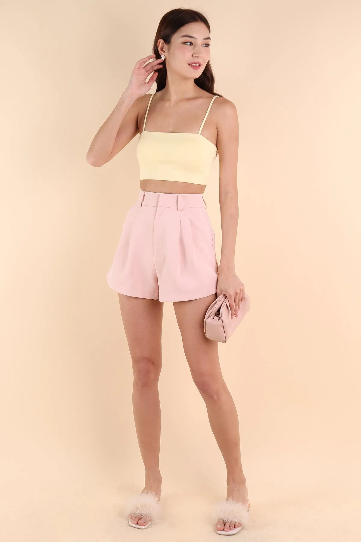 PAIGE A-LINE SHORTS IN SWEET PINK