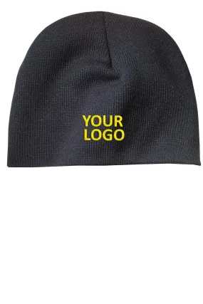 Port & Company Customized Beanies, Black