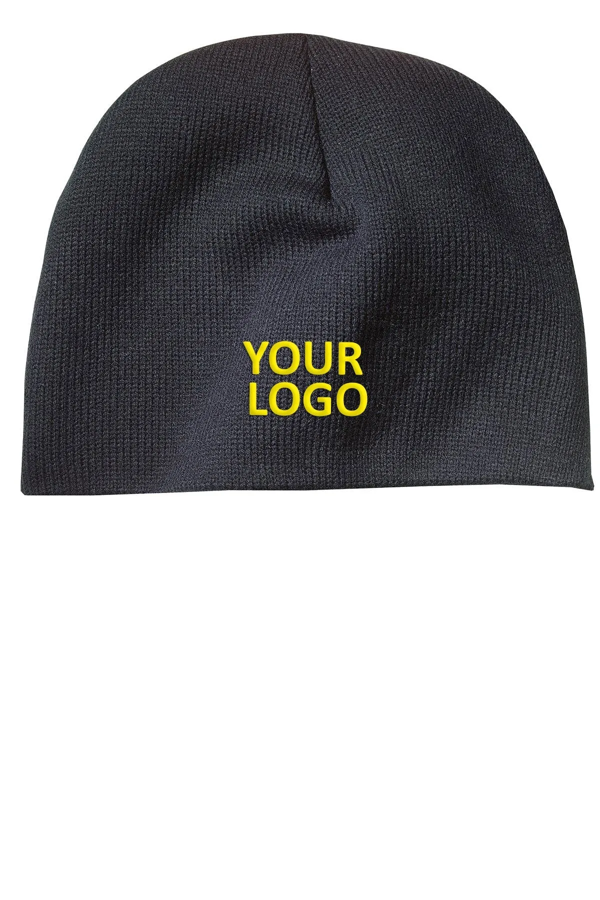 Port & Company Customized Beanies, Black