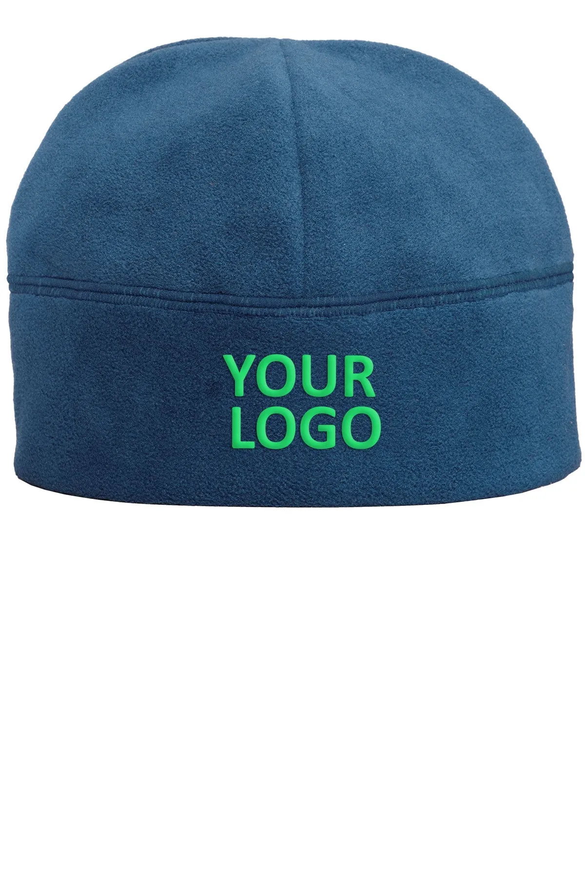 Port Authority Fleece Branded Beanies, Lagoon Blue