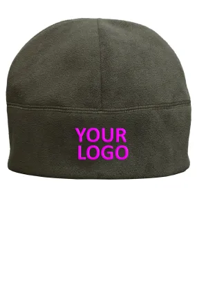 Port Authority Fleece Branded Beanies, Mineral Green