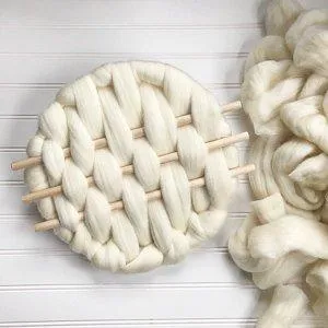 Pure White Wool Roving Soft