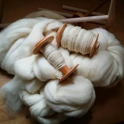 Pure White Wool Roving Soft