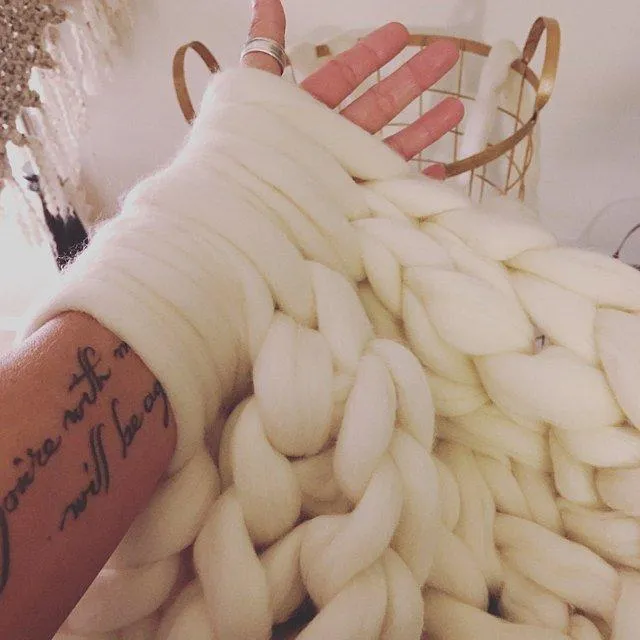 Pure White Wool Roving Soft