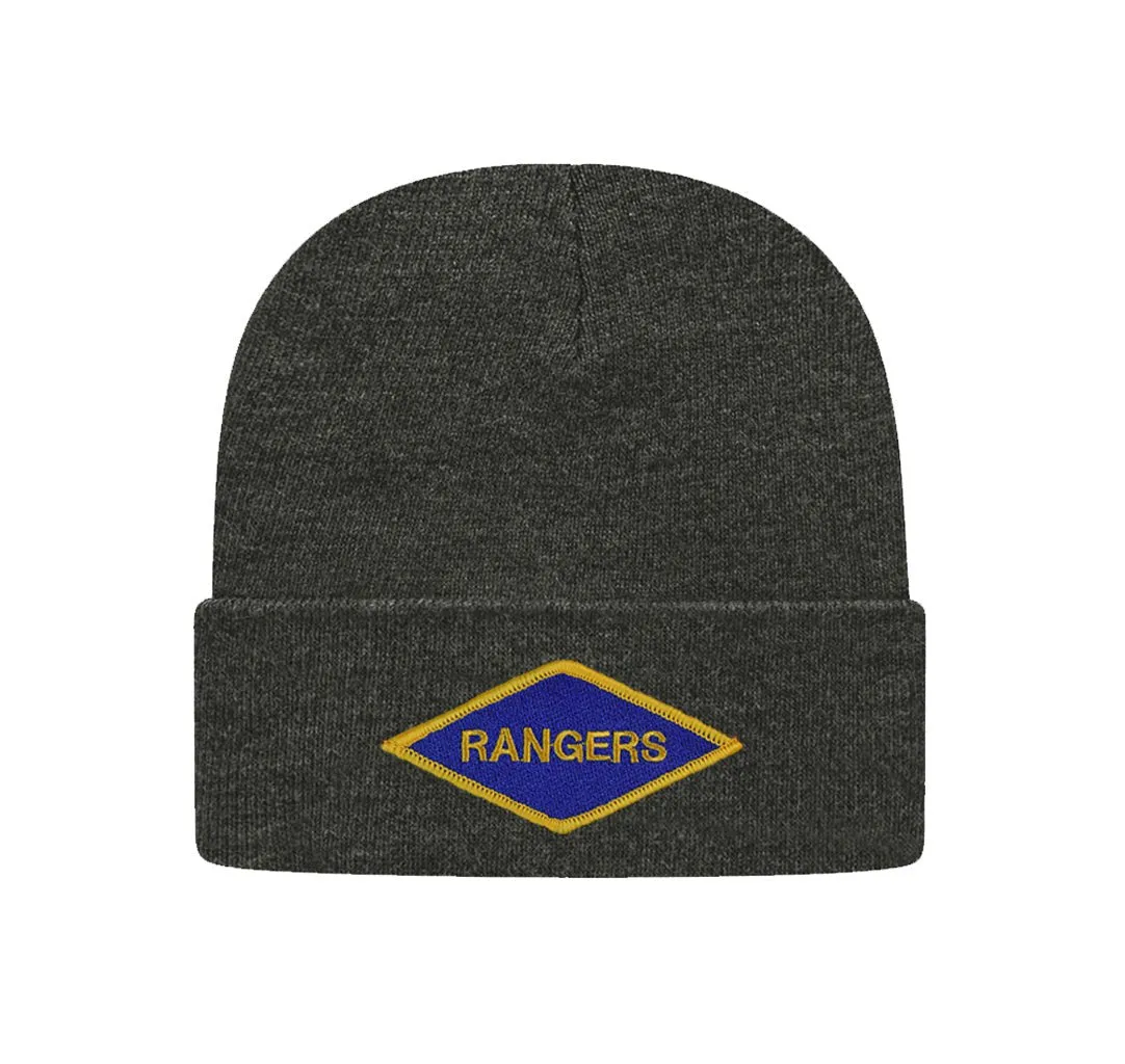 Rangers Diamond Patch Cuff Beanie