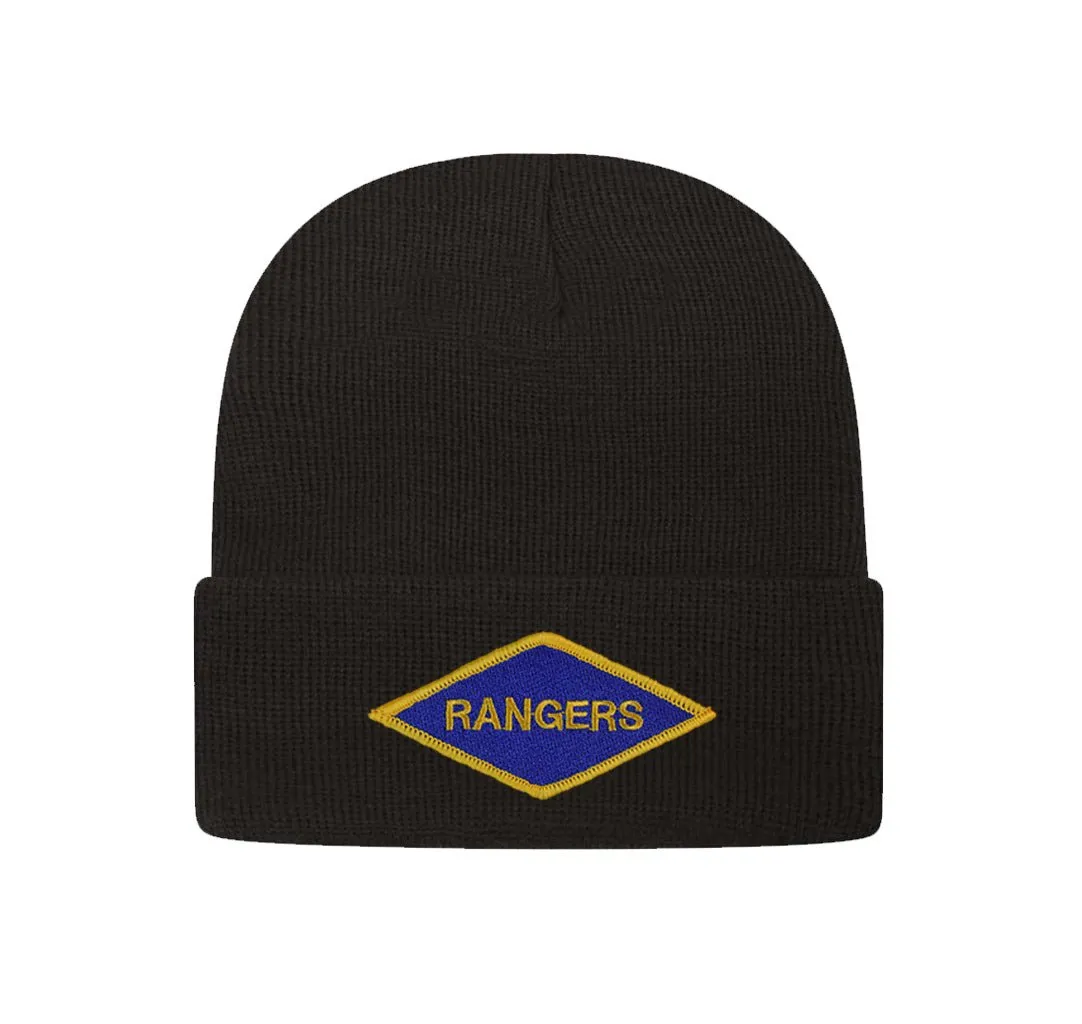Rangers Diamond Patch Cuff Beanie