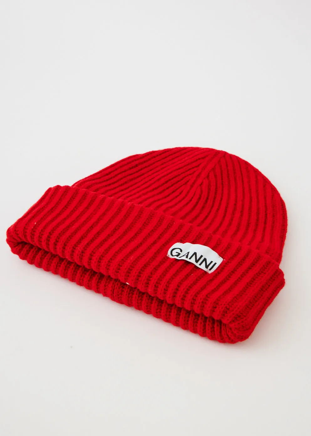 Rib Beanie High Risk Red Red