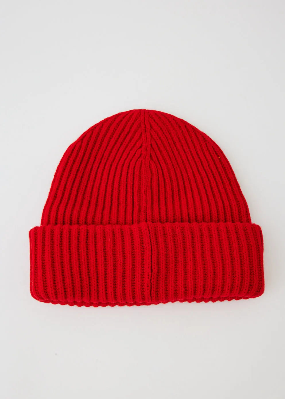 Rib Beanie High Risk Red Red