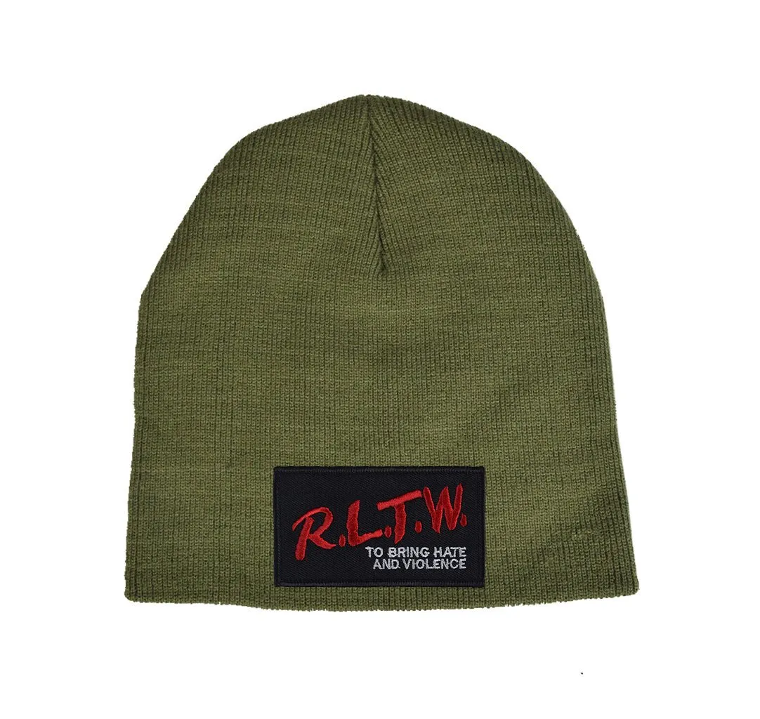 RLTW Hate & Violence Patch Beanie