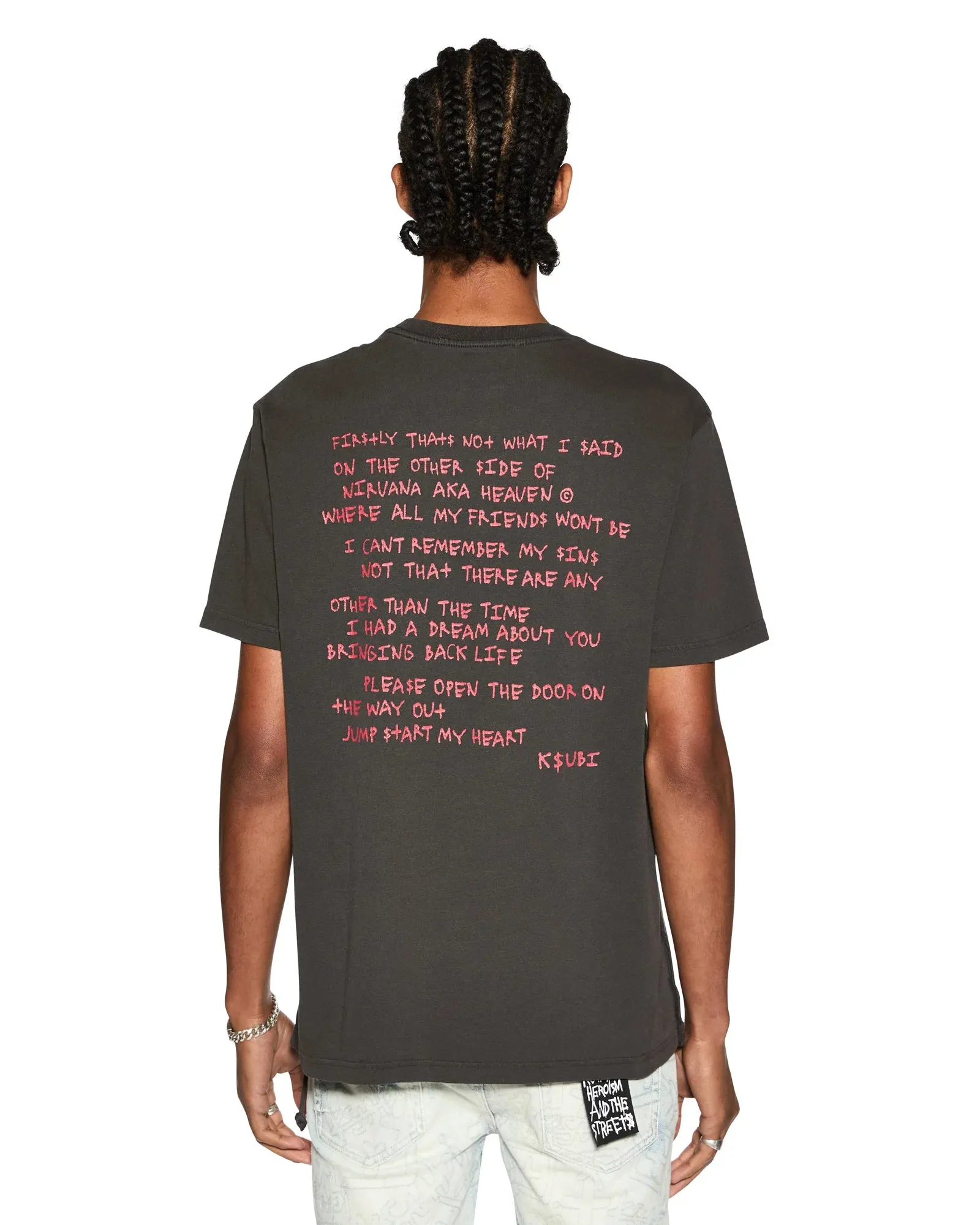 Sabbath Kash Ss Tee (Faded Black) - MFA24TE002