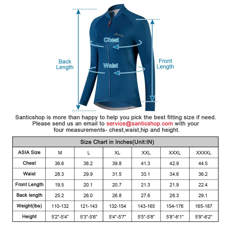 Santic Light Miss Navy Women jersey Long Sleeve