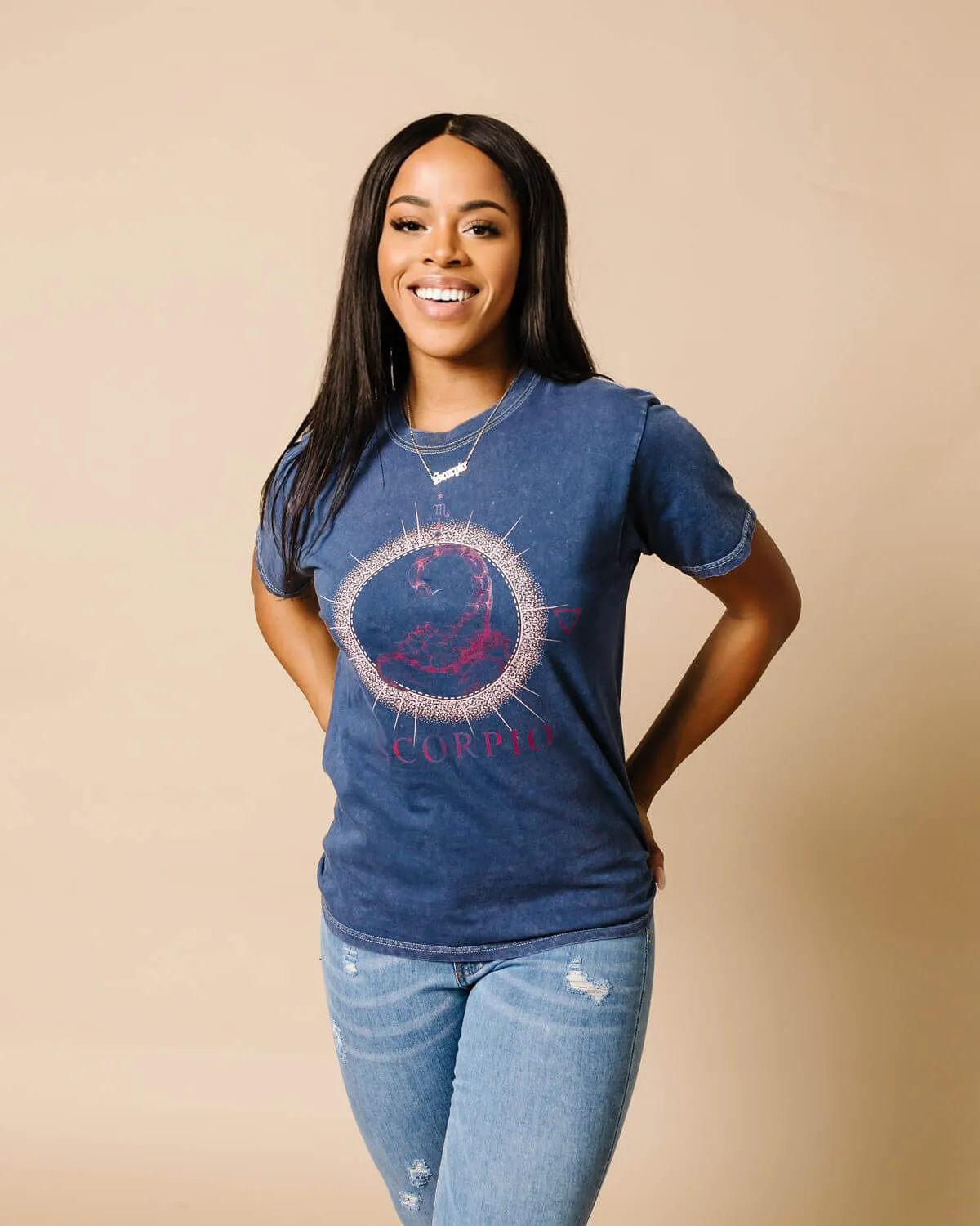 Scorpio Zodiac Graphic Crew T-Shirt | S-3XL