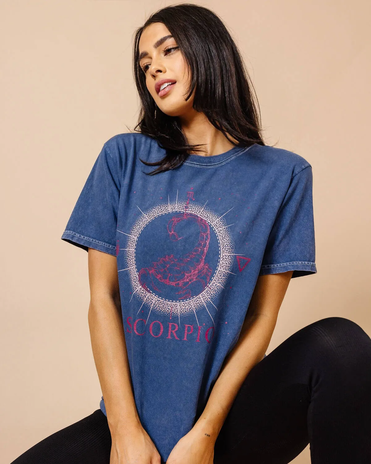 Scorpio Zodiac Graphic Crew T-Shirt | S-3XL