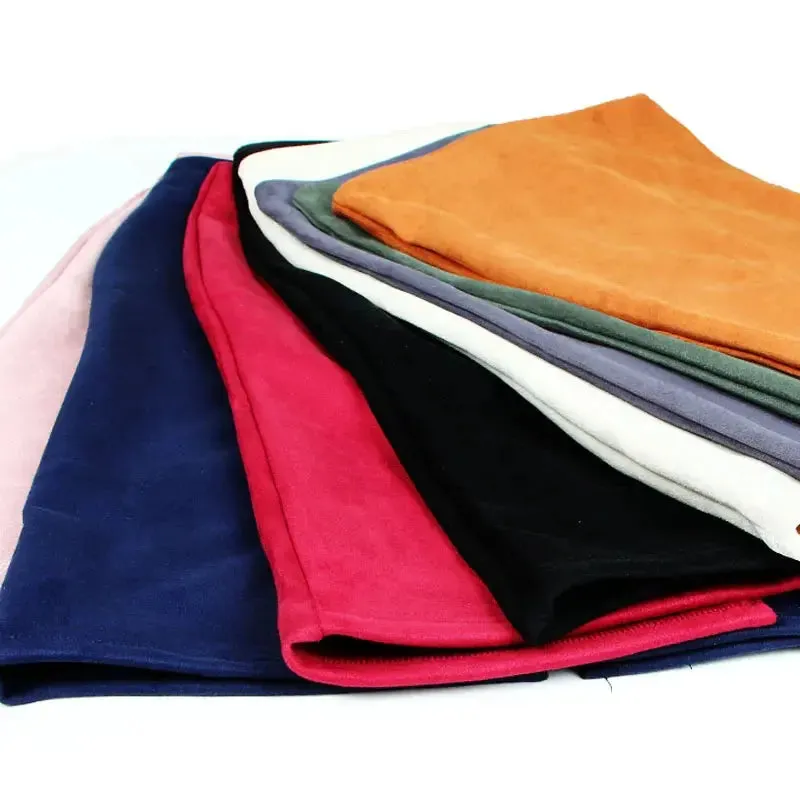 Sexy Multi Color Suede Midi Pencil Skirt Women 2024 Fashion Elastic High Waist Office Lady Bodycon Skirts Saias
