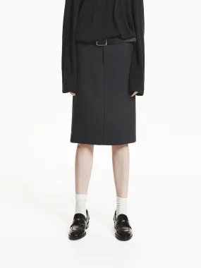 Straight Cut Mid Skirt