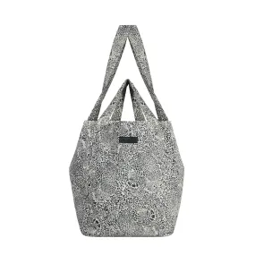 Tara Hidden Leopard Print Tote Bag In Cream