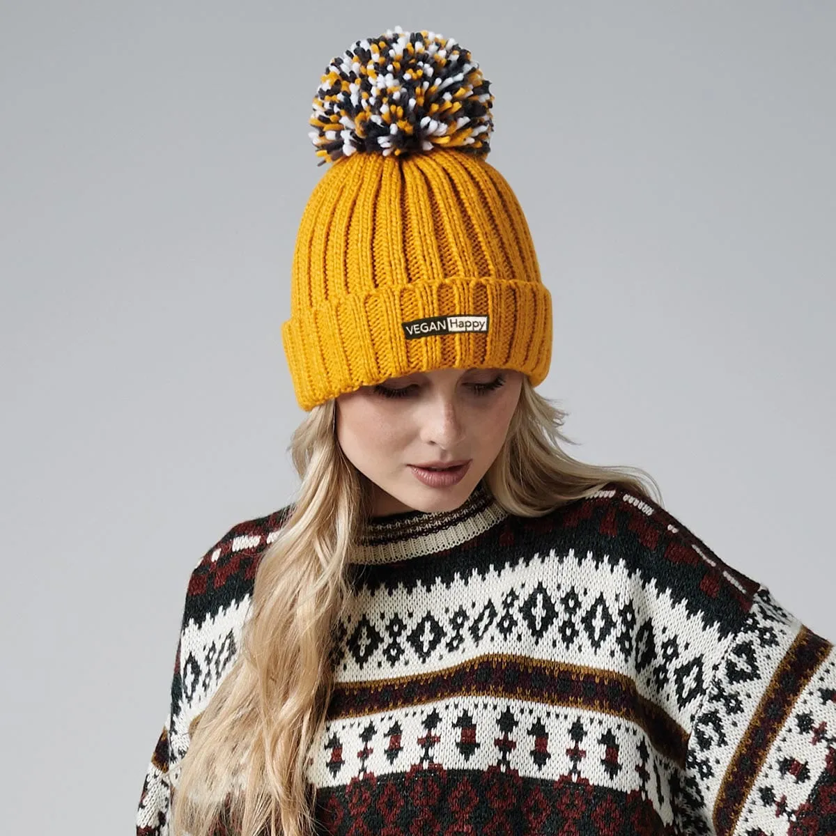 Vegan Hygge Bobble Beanie | Multiple Colours