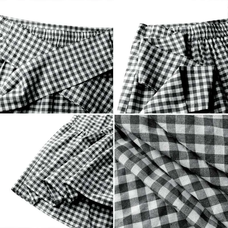 Vintage High Waist Maxi Plaid Skirt - Culture Heaven Special