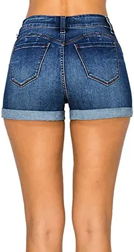 Wax Jean Butt I Love You Repreve High Waisted Sustainable Denim Shorts