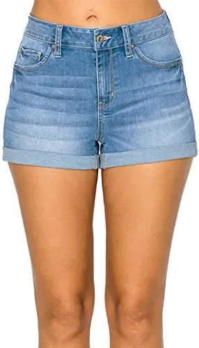 Wax Jean Butt I Love You Repreve High Waisted Sustainable Denim Shorts