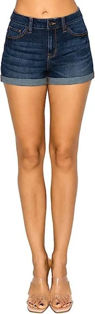 Wax Jean Butt I Love You Repreve High Waisted Sustainable Denim Shorts